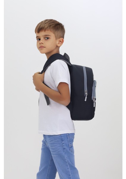 Sincap Figürlü Siyah Anaokulu Kreş Çantası 4 Bölmeli Erkek Kız Çocuk Sırt Çantası modelleri