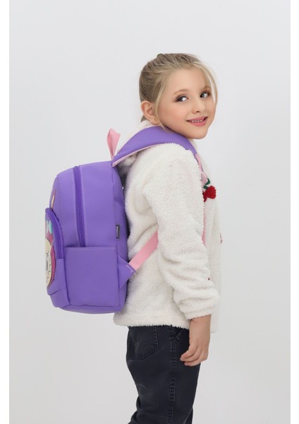 Labubu Figürlü Mor Anaokulu Kreş Çantası 4 Bölmeli Ilkokul Öncesi Çocuk Sırt Çantası fırsatları
