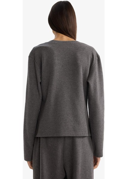 Regular Fit V Yaka Hırka G6331AX25WN