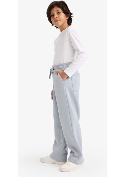 Erkek Çocuk Oversize Geniş Kalıp Beli Lastikli Eşofman Altı G5638A825WN