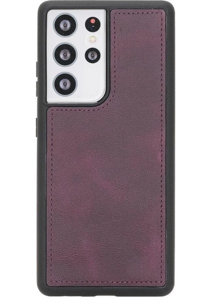 Samsung Galaxy S21 Ultra Deri Çıkarılabilir Cüzdan Kılıf-Kızıl fiyatları