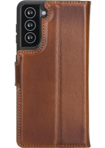 Samsung Galaxy S21 Plus Deri Çıkarılabilir Cüzdan Kılıf-Ten fırsatları