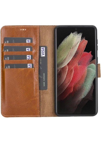 Samsung Galaxy S21 Plus Deri Çıkarılabilir Cüzdan Kılıf-Ten indirimleri