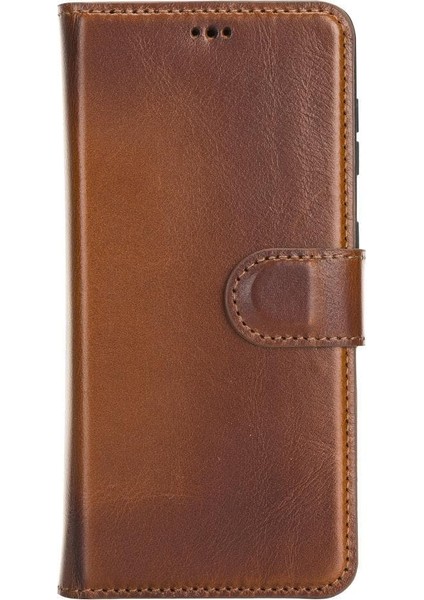 Samsung Galaxy S21 Plus Deri Çıkarılabilir Cüzdan Kılıf-Ten