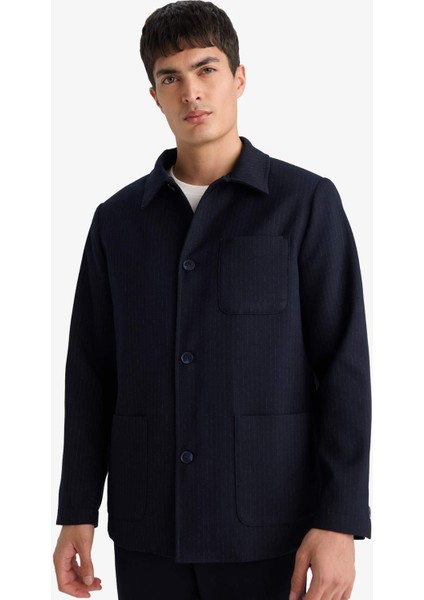 Relax Fit Pamuk Astarlı Twill Blazer Ceket G5899AX25WN