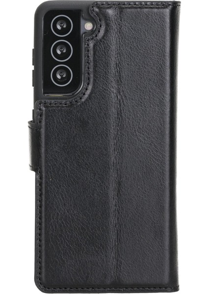 Samsung Galaxy S21 Plus Deri Çıkarılabilir Cüzdan Kılıf-Siyah indirimleri