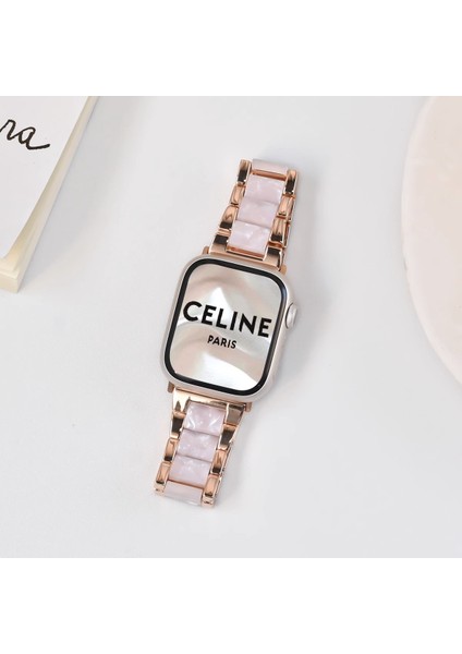 Apple Watch 11-10(42MM) 9-8-7 (41MM) 6 5 4 SE(40MM) Uyumlu Seramik Metal Şık Bilezik Kordon Kayış fırsatları