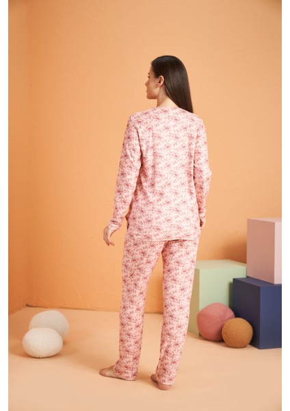 Kadın Boy Düğmeli Pijama Takımı 28055 fiyatları