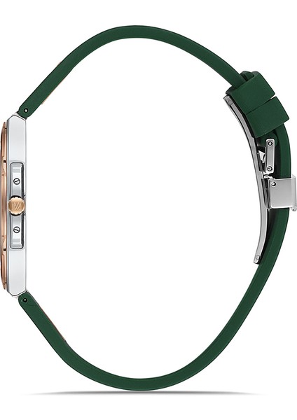 Yeşil Silikon Kordon Erkek Kol Saati EM390T-15YR modelleri