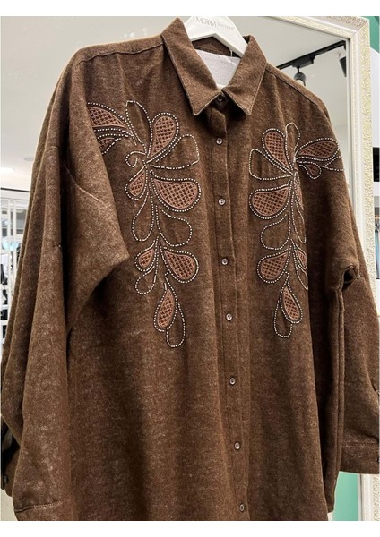 Adn Dokuma Gömlek - Acı Kahve - 2 modelleri