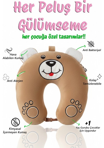 Seyahat Boyun Yastığı Çocuklara Özel 40 cm - Rahat & Yumuşak Destek Yastığı fiyatları