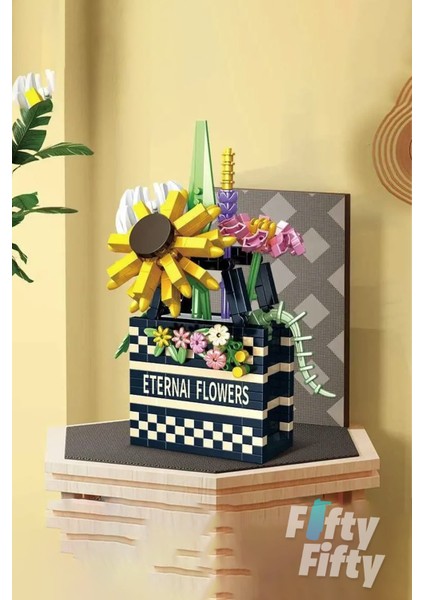 Panlos Boutıque Serisi Siyah Damalı Çanta Figürü 628 Parça Oyuncak Yapım Seti -FFP1074 modelleri