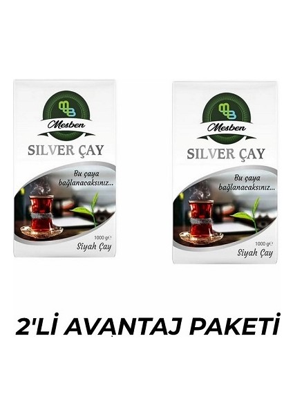 2'li Avantaj Paketi Silver Çay 1000 Gram(1kg) Özel Yerli Çay Dökme