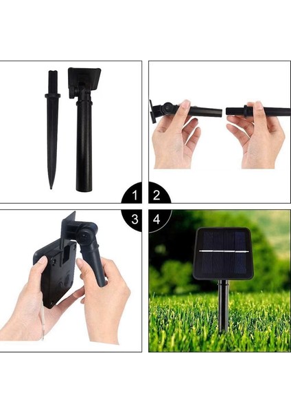 Güneş Enerjili Silikon Borulu 12M Dekoratif 100 LED Lamba – Se Geçirmez Dış Mekan LED Aydınlatma indirimleri