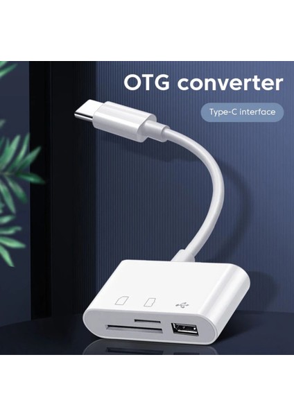 SE-7141 USB Type C To Sd Microsd Tf Kart Okuyucu USB 3in1 Çevirici Dönüştürücü Adaptör modelleri