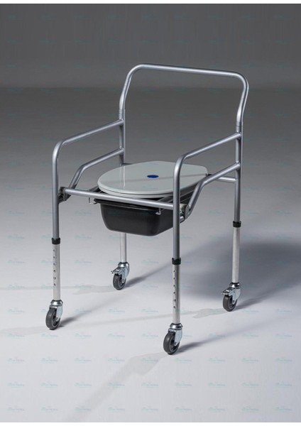 Seyyar Katlanabilir Hasta Yaşlı Engelli Tuvalet Sandalyesi Tekerlekli Klozetli Frenlli Wc'li Oturak fiyatları