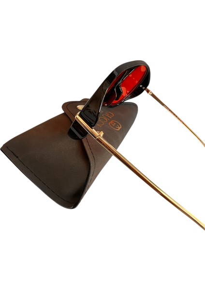 Gucci Kadın kırmızı Güneş Gözlüğü Ekartman 56 Ekartman Yeni Sezon modelleri