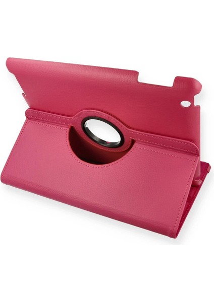 iPad 4 9.7 Kılıf 360 Tablet Deri Kılıf - PEMBE-(5796) - MK001R-4O3Q52