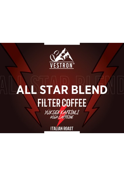 All Star Blend Yüksek Kafeinli Filtre Kahve 1000GR fırsatları