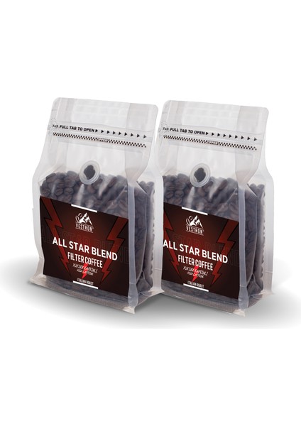 All Star Blend Yüksek Kafeinli Filtre Kahve 1000GR indirimleri
