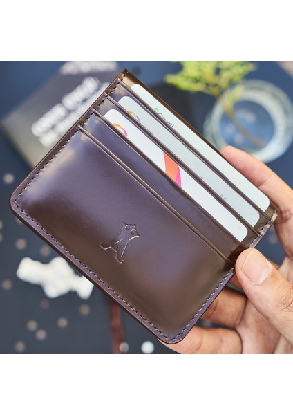 Deri Kahverengi Erkek Kartlık Cüzdan