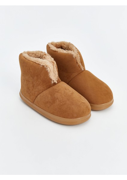 Yeni Sezon Içi Kürklü Kadın Ev Botu