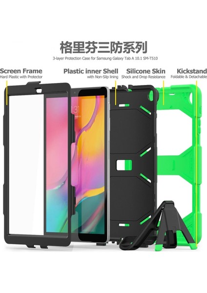 Samsung Galaxy T510 Tab A 10.1 Kılıf Griffin Tablet Kapak - YEŞIL-(5796) - MK001R-4O1P71 fırsatları