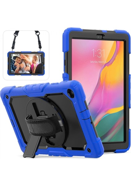 Samsung Galaxy T510 Tab A 10.1 Kılıf Pars Tablet Kapak - MAVI-(5796) - MK001R-4O1N35