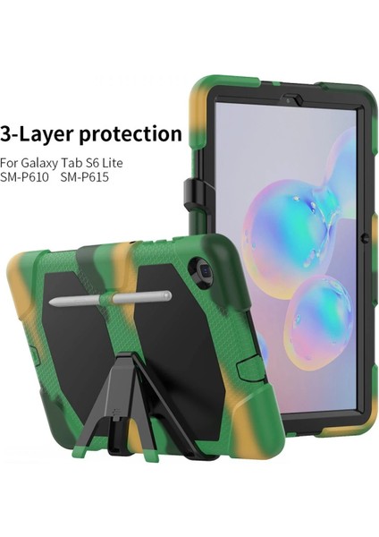 Samsung Galaxy P610 Tab S6 Lite 10.4 Kılıf Griffin Tablet Kapak - KAMUFLAJ-(5796) - MK001R-4O1ON6 fiyatları