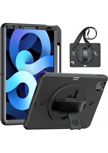 iPad Pro 11 (2020) Kılıf Strap-C Otterbox Tablet Kapak - SIYAH-(5796) - MK001R-4NWLV1