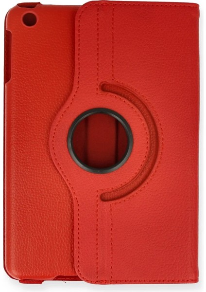 iPad Mini 1 Kılıf 360 Tablet Deri Kılıf - KIRMIZI-(5796) - MK001R-4O3SQ5 fiyatları