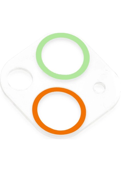 iPhone 13 Mini Renkli Kamera Lens Koruma Cam - TURUNCU-YEŞIL-(5796) - MK001R-4M44D7 modelleri