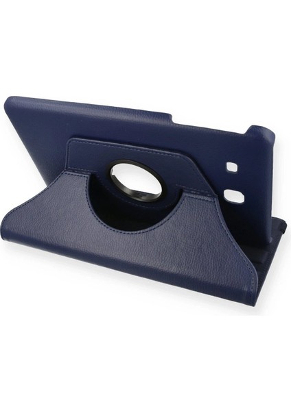 Samsung Galaxy T560 Tab E 9.7 Kılıf 360 Tablet Deri Kılıf - LACIVERT-(5796) - MK001R-4O3S98