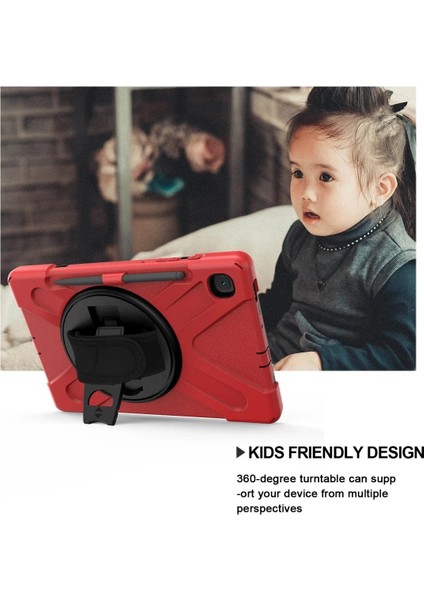 Samsung Galaxy P610 Tab S6 Lite 10.4 Kılıf Amazing Tablet Kapak - KIRMIZI-(5796 - MK001R-4O1SI modelleri