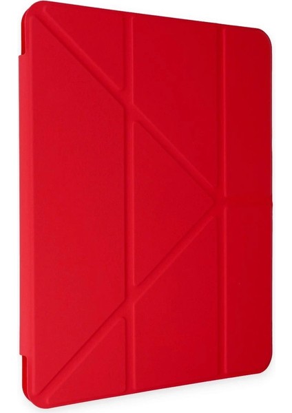 iPad Pro 11 (2024) Kılıf Kalemlikli Mars Tablet Kılıfı - KIRMIZI-(5796) - MK001R-4M4XE7 fırsatları