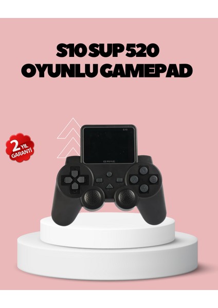 HDMI Tv Bağlantılı Orijinal S10 Gamepad 520 Oyunlu 2025 Seri Oyun Konsolu - MK001R-4OH1O0