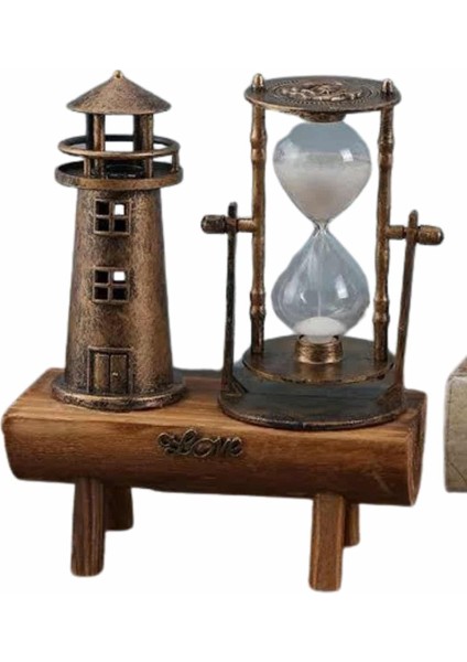Dekoratif Kum Saati Deniz Feneri Retro Masa Hediyeli Eşya - MK001R-4OJHH1 fiyatları