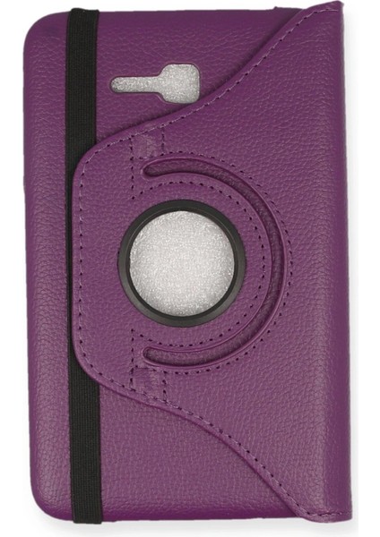 Samsung Galaxy T110 / T113 Tab 3 Lite 7 Kılıf 360 Tablet Deri Kılıf - Mürdüm-( - MK001R-4O1FF fiyatları