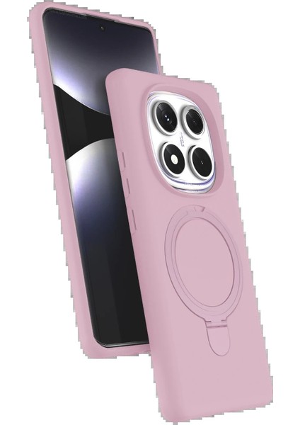 Xiaomi Redmi Note 14 Pro 4g Regal Magsafe Standlı Kapak - Açık PEMBE-(5796) - MK001R-4NYJO4