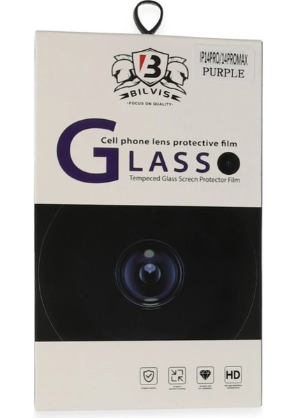 iPhone 14 Pro Max Bilvis Titan Kamera Lens - Derin MOR-(5796) - MK001R-4NW4J2 modelleri