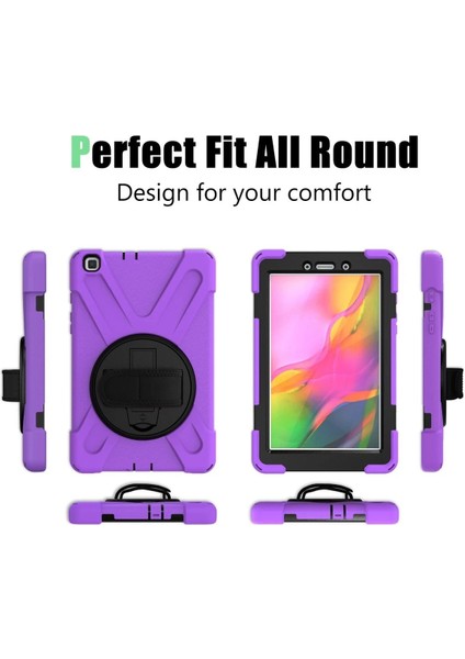 Samsung Galaxy T290 Tab A 8 Kılıf Amazing Tablet Kapak - MOR-(5796) - MK001R-4O1TI6 modelleri