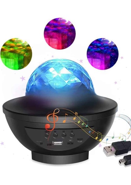 Çok Renkli Projektör Lamba Disko Topu Gece Lambası Kablosuz - MK001R-4OJEX4 modelleri