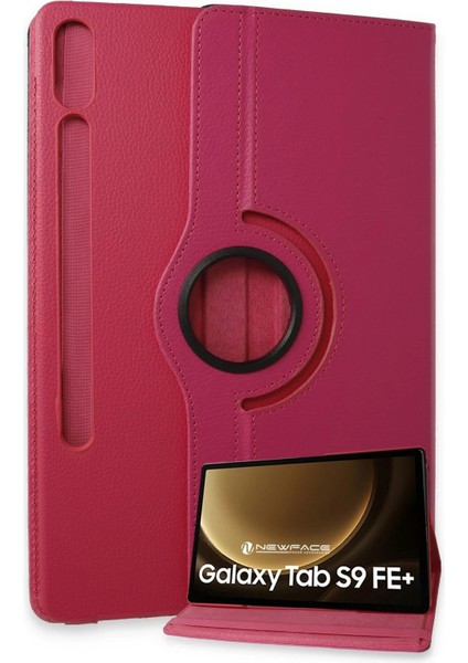 Samsung Galaxy X610 Tab S9 Fe Plus 12.4 Kılıf 360 Tablet Deri Kılıf - PEMBE-(579 - MK001R-4NWDQ