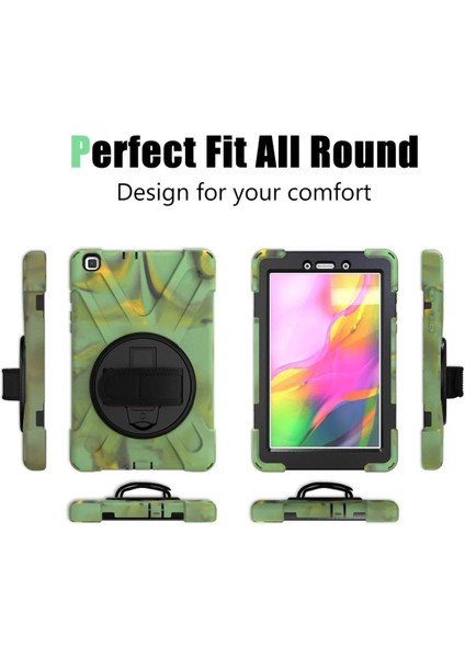 Samsung Galaxy T290 Tab A 8 Kılıf Amazing Tablet Kapak - KAMUFLAJ-(5796) - MK001R-4O1TG4 modelleri