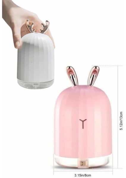 Aromaterapi Hava Nemlendirici Dekoratif USB Şarjlı Tavşan Nemlendirici - MK001R-4OK019 indirimleri