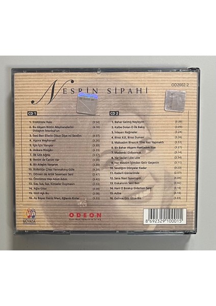 Nesrin Sipahi Odeon Koleksiyon Çift CD Set (Orijinal Dönem Baskı Cd) fiyatları