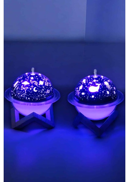 Hava Nemlendirici Projeksiyon Görünümlü USB Bağlantılı Aromaterapi - MK001R-4OJAF2 fırsatları