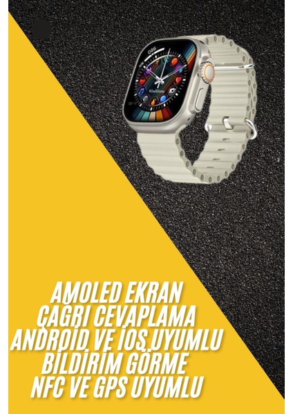 Akıllı Saat Kol Saati Android ve Ios Uyumlu Nabız Ölçer Sesli Asistan - MK001R-4OJZ46 fiyatları