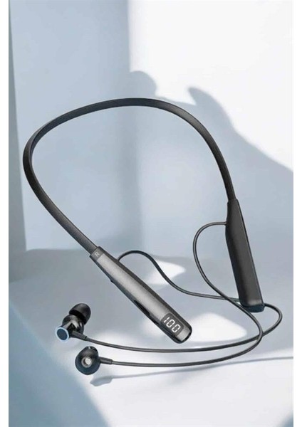 Dijital Göstergeli Kulak Içi Kablosuz Bluetooth Kulaklık Boyun Bantlı - MK001R-4ODV91 modelleri