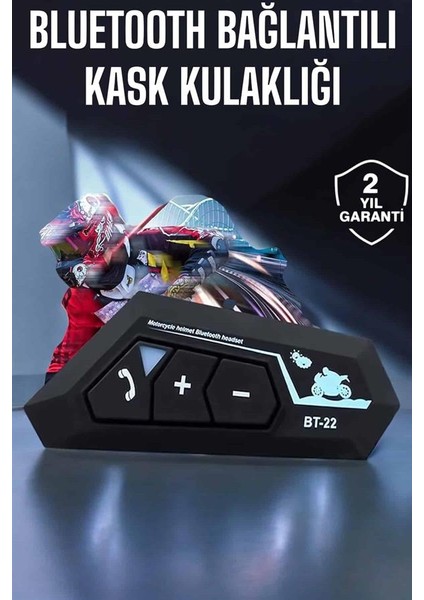 Kask Kulaklık Bluetooth Motosiklet Kulaklık Intercom Su Geçirmez - MK001R-4OEIP5 fiyatları